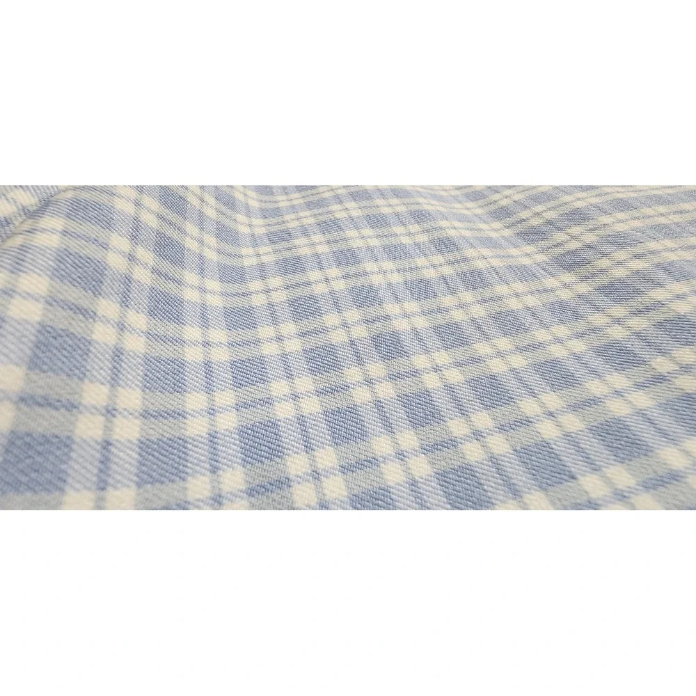 Altard State Blue‎ White Gingham Plaid Mini Skirt Side Slit Womens Small